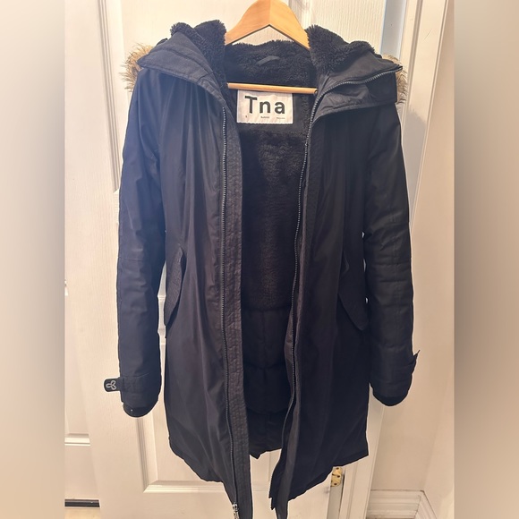 Black TNA Parka - Picture 2 of 4